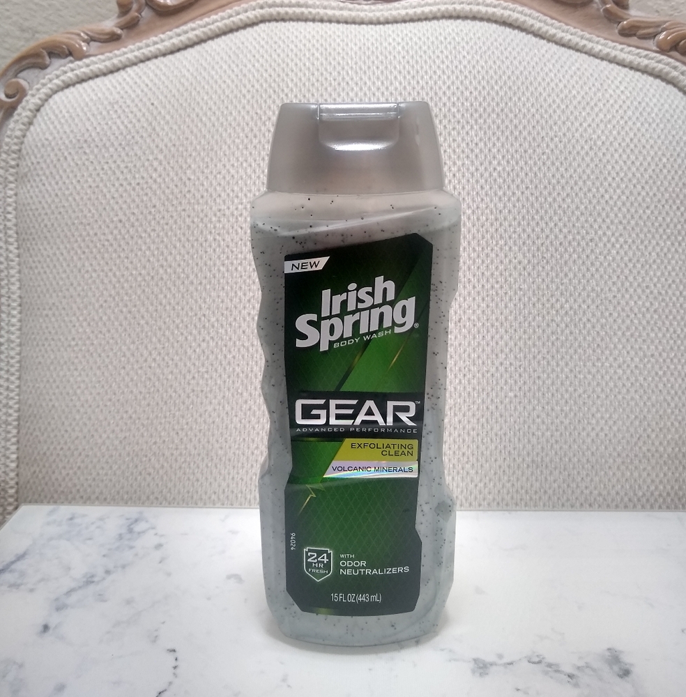 Irish Spring Gear Exfoliating Clean Body Wash 15 Oz